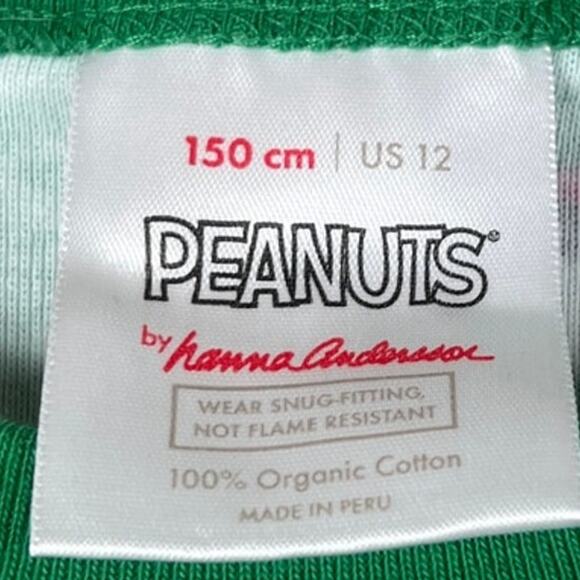 Hanna Andersson Peanuts toddler Long-Johns Set Size 12 (150cm) - Picture 3 of 10